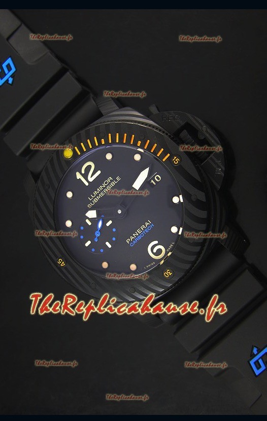 Montre Replica Japonaise Panerai Luminor Submersible Carbotech