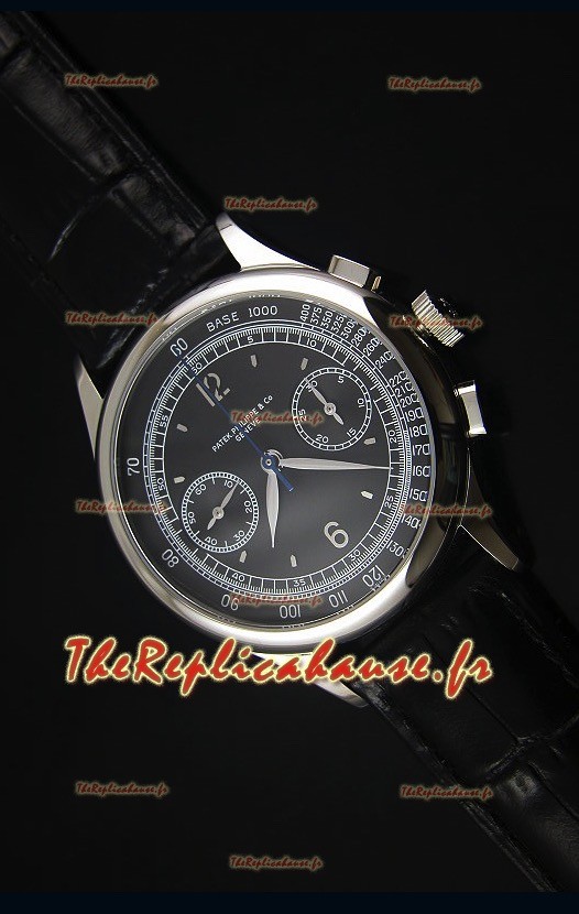 Montre Replica Suisse Patek Philippe Complications 5170G avec un Cadran Noir