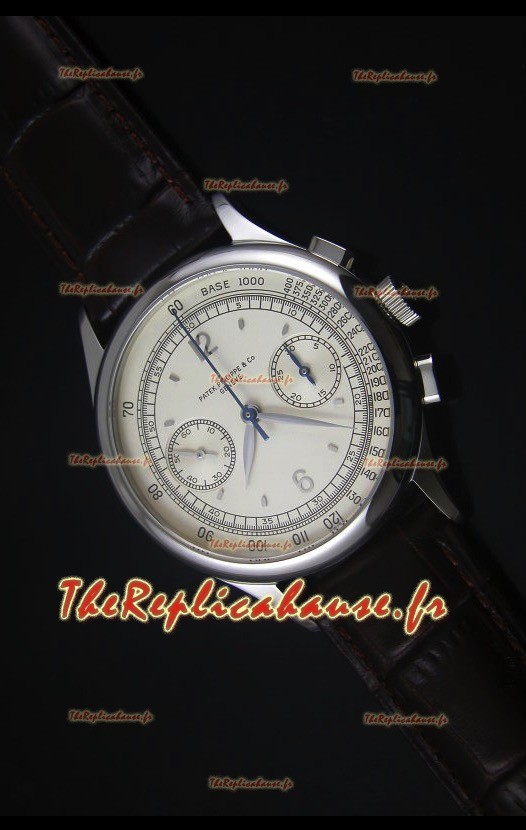 Montre Replica Suisse Patek Philippe Complications 5170G avec un Cadran Crème
