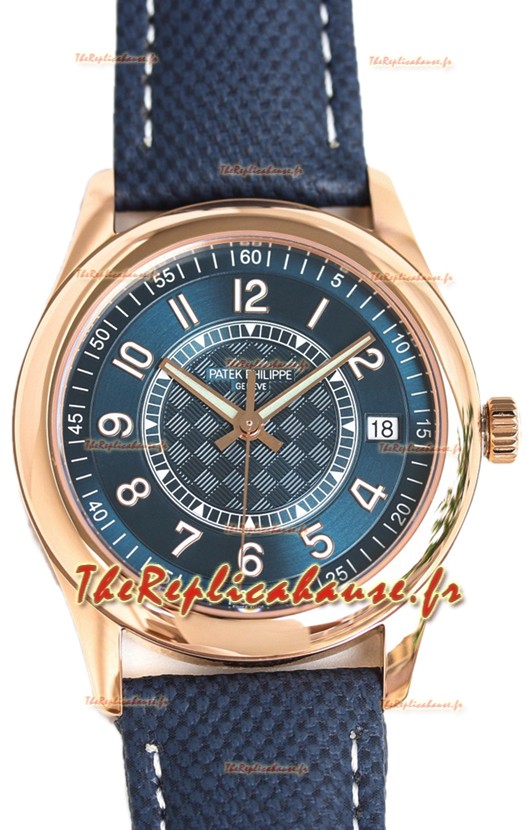 Patek Philippe Calatrava 6007R Cadran bleu Or rose Montre réplique 1:1