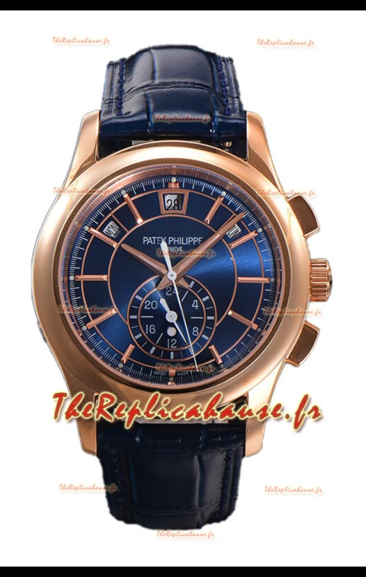 Patek Philippe 5205 Complications Moonphase Cadran bleu Réplique Montre suisse 1:1 