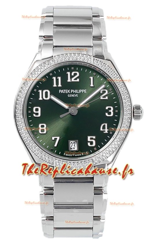 Patek Philippe Twenty-4 Cadran vert 904L Boitier acier Montre réplique 1:1 36MM