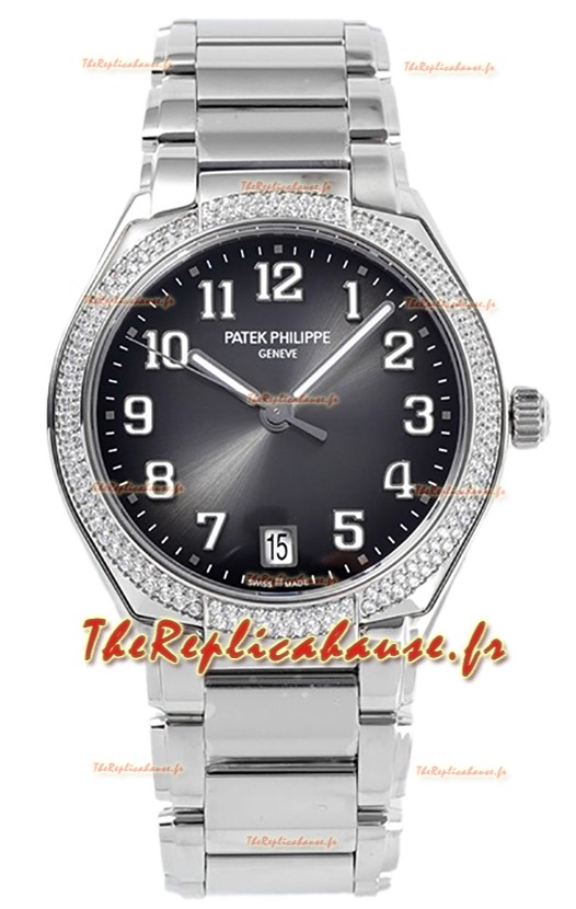 Patek Philippe Twenty-4 Cadran gris Boîtier acier 904L Montre réplique 1:1 36MM