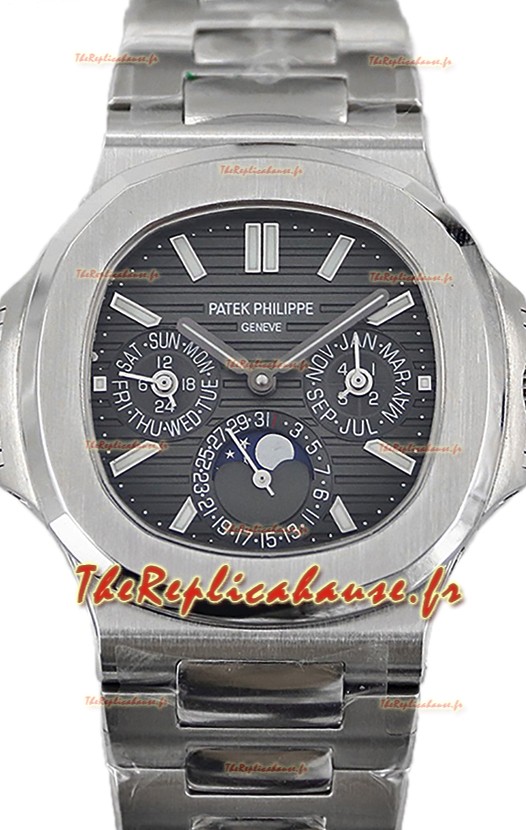 Patek Philippe Nautilus 5740 Perpetual Calendar Acier inoxydable Cadran gris Montre réplique suisse 