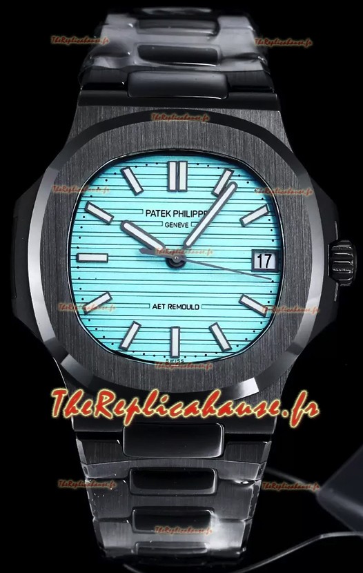Patek Philippe Nautilus 5711 AET Remoulé Céramique Noire Edition Tiffany Vert Réplique Montre Suisse