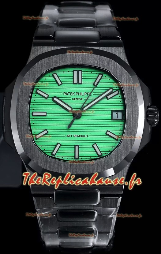 Patek Philippe Nautilus 5711 AET remoulé Céramique Noire Edition Cadran Vert Réplique Montre Suisse