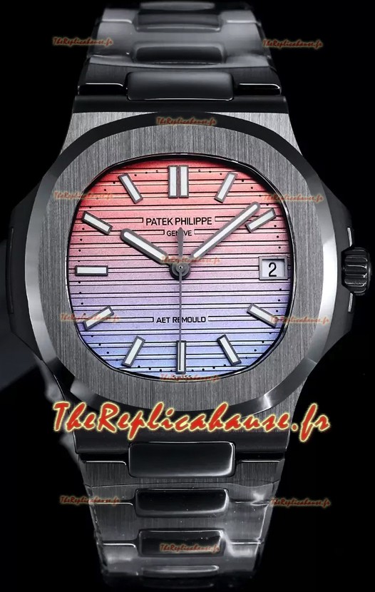 Patek Philippe Nautilus 5711 AET remoulé Edition Céramique Noire Cadran Dégradé Réplique Montre Suisse