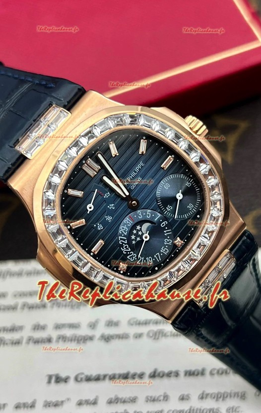 Patek Philippe Nautilus 5712R Réplique Montre suisse 1:1 Cadran Bleu Bracelet Bleu