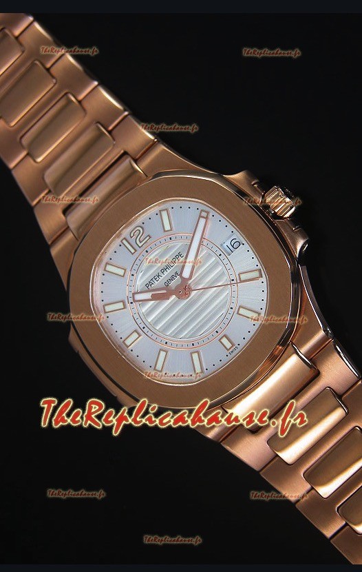 Montre en Or Rose 36MM Patek Philippe Nautilus Femmes