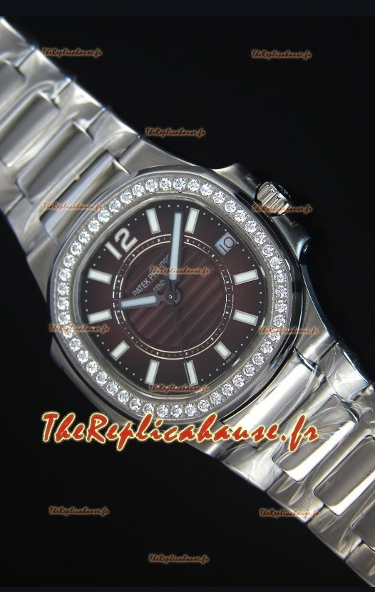 Montre en Acier Inoxydable 36MM Patek Philippe Nautilus Femmes