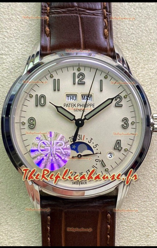 Patek Philippe Grand Complications 5320G-001 Réplique Suisse 1:1 Miroir Cadran Blanc Laiteux 