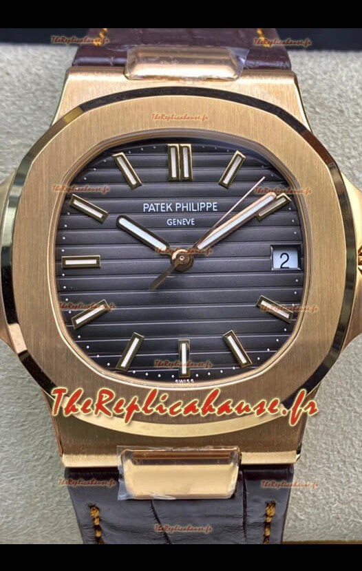 Patek Philippe Nautilus 5711R 904L Acier 2023 Miroir Actualisé Réplique Montres - Cadran Gris
