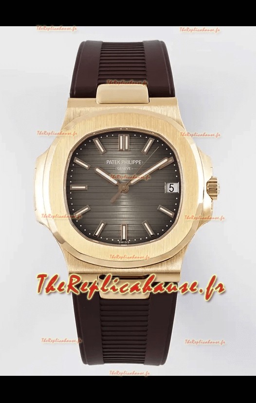 Patek Philippe Nautilus 5711/1R-001 Réplique 1:1 en Acier 904L Cadran Rose Or brun
