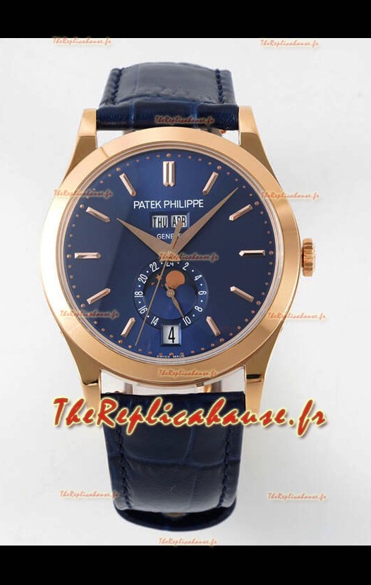 Patek Philippe Calendrier Annuel 5396R Complications Réplique Montres Suisses en Cadran Bleu