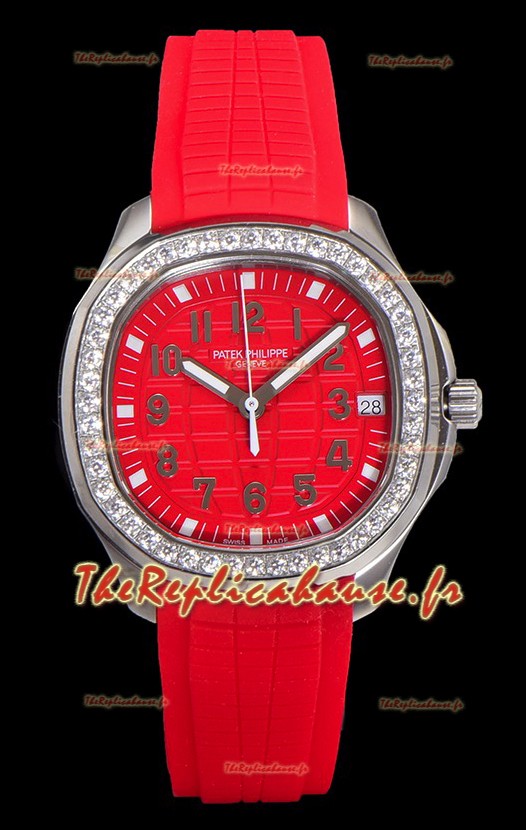Montre Patek Philippe Super Clone Aquanaut acier Red cadran 38.5MM