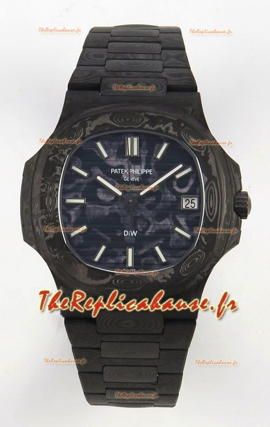 Patek Philippe Nautilus 5711 DiW avec cadran bleu carbone, réplique suisse 1:1