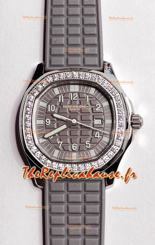 Patek Philippe Super Clone Aquanaut LUCE 5069-001 Quartz cadran gris 35MM