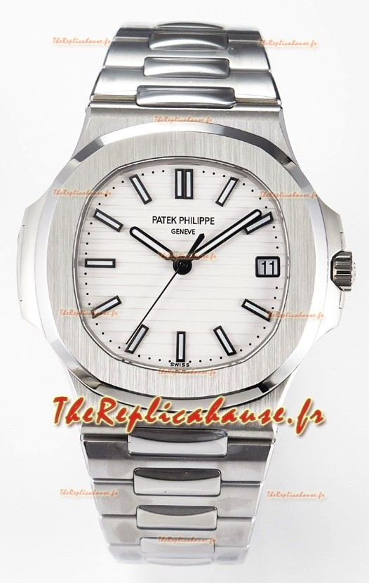 Patek Philippe Super Clone Nautilus 5711G-001 904L Acier Cadran Blanc 