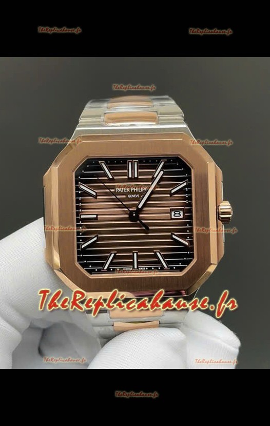 Patek Philippe Cubitus 5821 Boîtier bicolore Cadran marron Réplique montre suisse 
