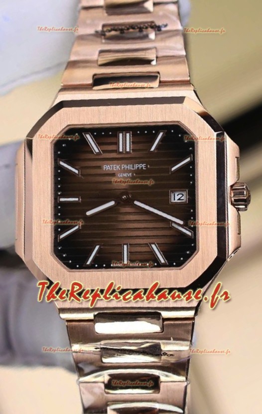 Patek Philippe Cubitus 5821 Or Rose Cadran marron Réplique montre suisse