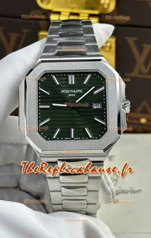 Patek Philippe Cubitus 5821 904L Boîtier acier Cadran vert Réplique montre suisse 