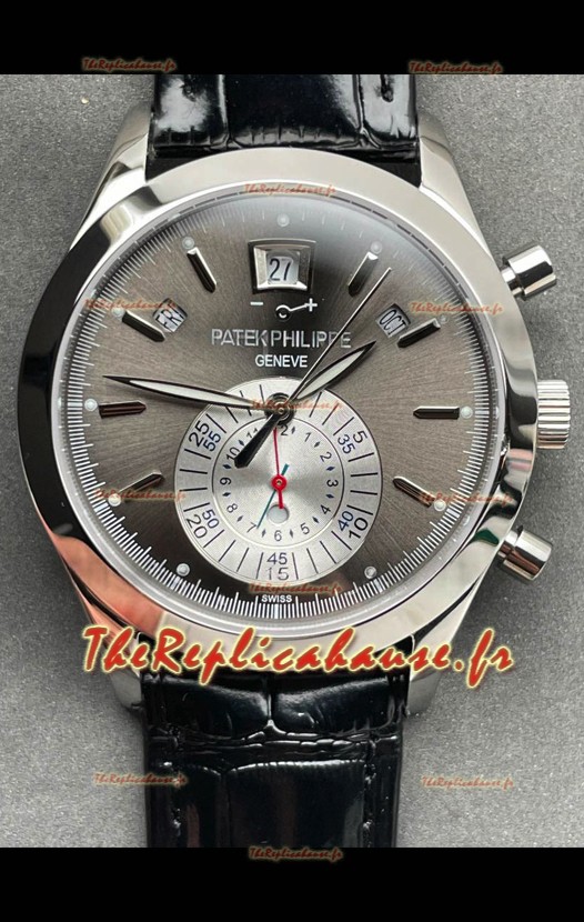 Patek Philippe Super Clone 5960P Chronographe à calendrier annuel Cadran acier Réplique de montre suisse 1:1