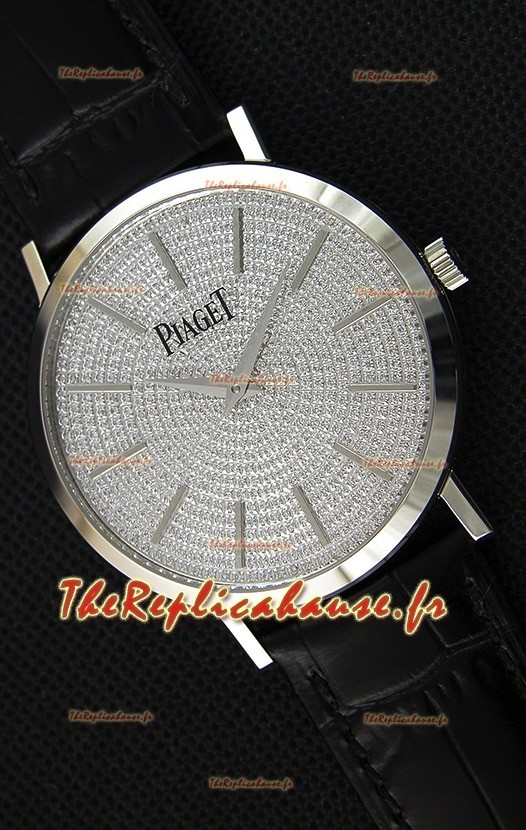 Montre Piaget Altiplano G0A36128 Suisse à Quartz avec Cadran diamant pavé Boîtier en acier Réplique