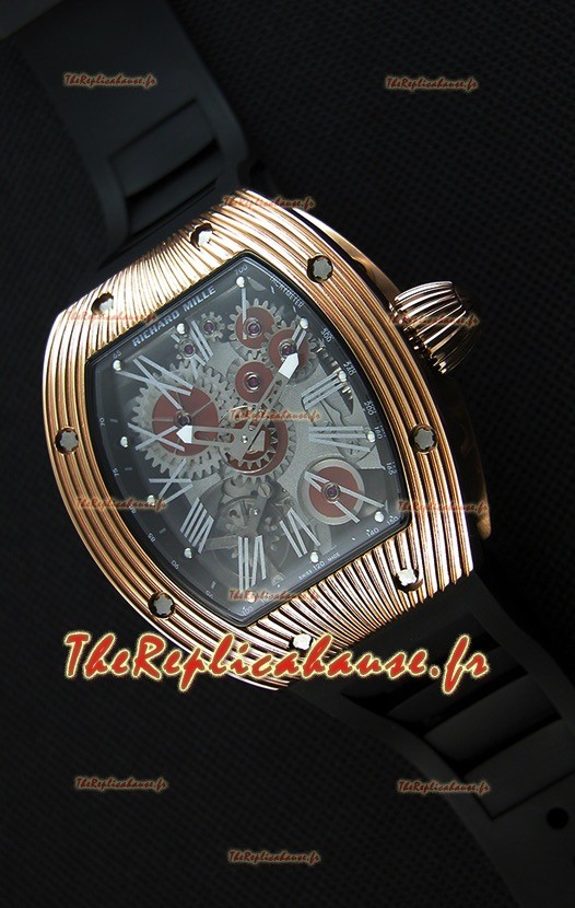 Montre Richard Mille RM 018 Tourbillon Hommage A Boucheron Suisse Boîtier Rose Or Répliquée