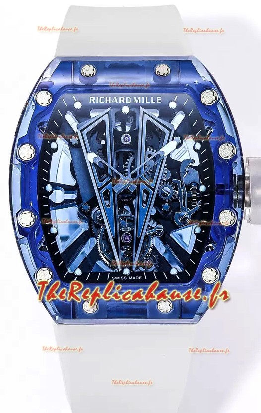 Richard Mille RM27-03 Boîtier saphir avec mouvement tourbillon authentique Réplique ultime 1:1