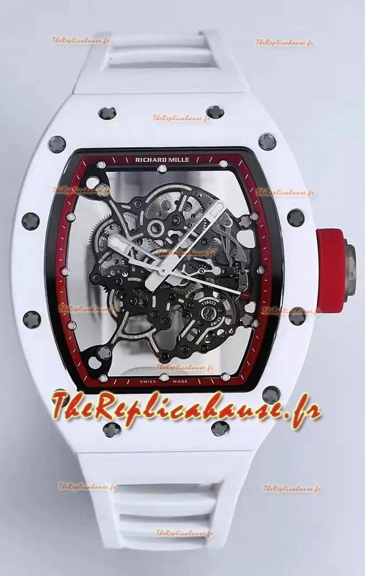 Richard Mille RM055 Montre Super Clone à Tourbillon Authentique et Boîtier Céramique