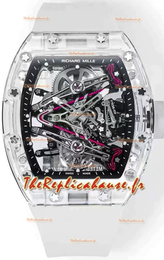 Richard Mille RM38-02 Sapphires Bubba Watson Véritable Mouvement Tourbillon Réplique miroir 1:1