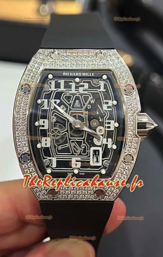 Richard Mille RM67-01 Boîtier diamants en titane Réplique suisse 1:1 