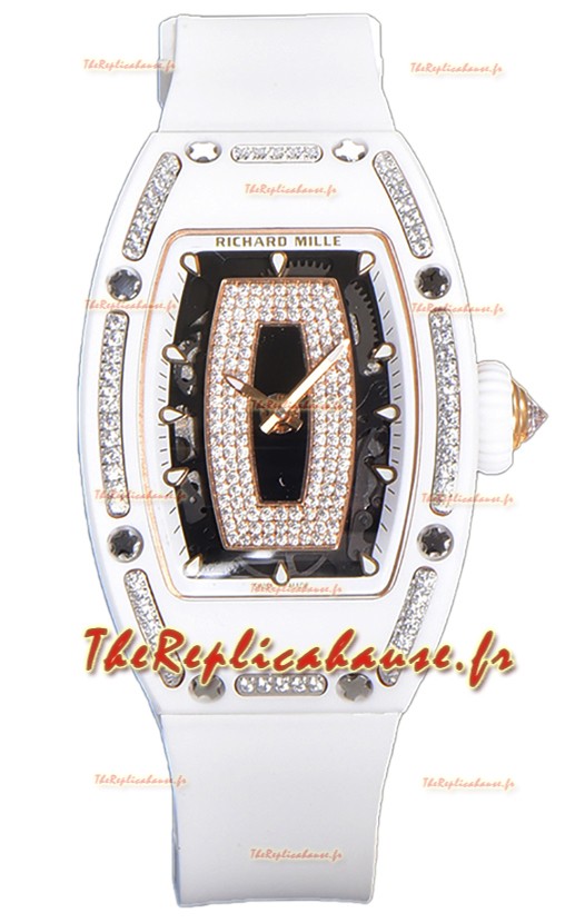 Richard Mille RM007 Céramique Blanche Automatique Superclone Montre Suisse Réplique