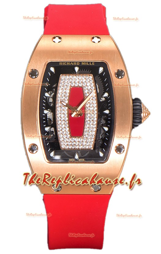 Richard Mille RM007 Or Rose 18K Montre Suisse Automatique Superclone