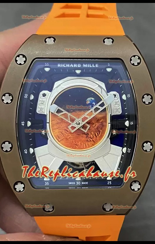 Richard Mille RM52-02 Édition limitée Pharrell Williams Véritable Tourbillon Réplique Montres 1:1 