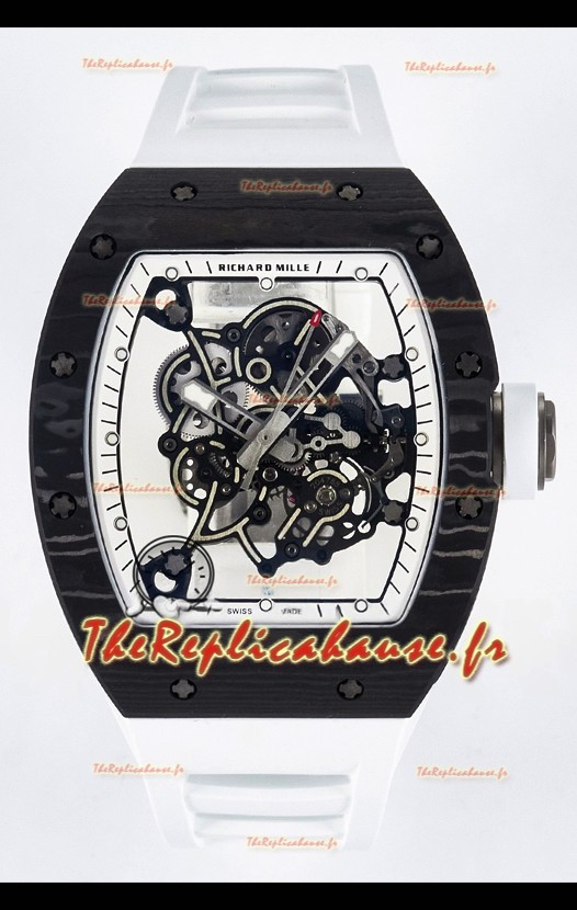 Richard Mille RM055 Noir NTPT Mouvement Vaucher authentique Super Clone 