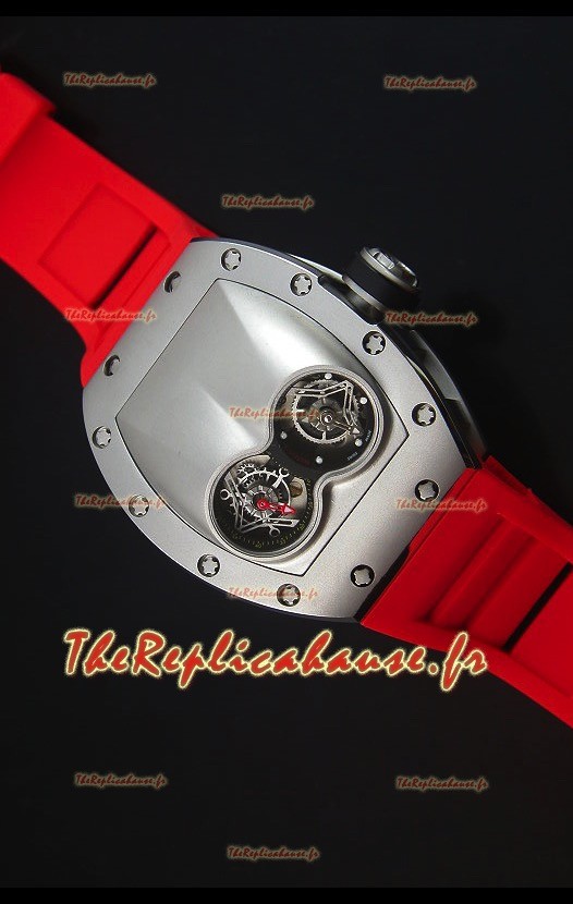 Richard Mille RM053 Tourbillon Pablo Mac Donough Montre Réplique Suisse en Titane
Sangle Rouge