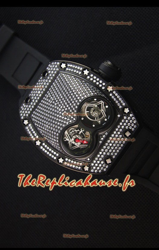 Richard Mille RM053 Tourbillon Pablo Mac Donough Montre Réplique Suisse Boîtier en PVD