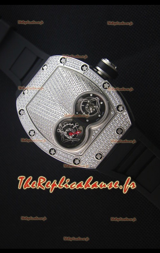 Richard Mille RM053 Tourbillon Pablo Mac Donough Montre Réplique Suisse en Titane
Sangle Noire