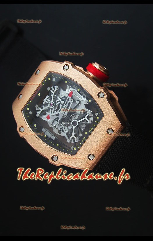 Richard Mille RM027 Tourbillon Rafael Nadal Edition Montre Suisse en Or 18k