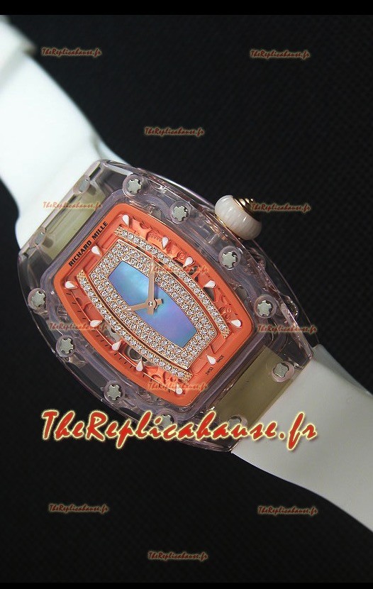 Richard Mille RM07-02 Sapphir Ladies Montre Réplique Suisse avec Cadran Bleu Perlé