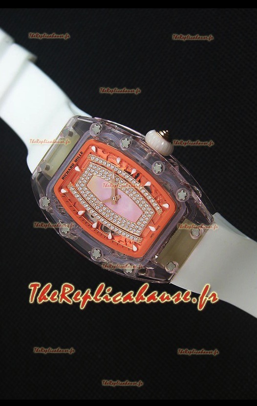 Richard Mille RM07-02 Sapphir Ladies Montre Réplique Suisse avec Cadran Rose Perlé
