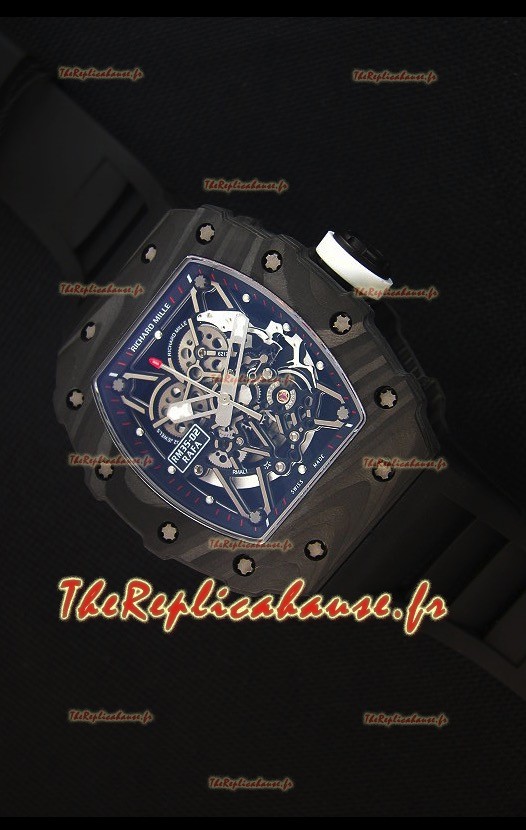 Richard Mille RM035-2 Rafael Nadal Boîtier en Carbone forgé avec Couronne Blanche