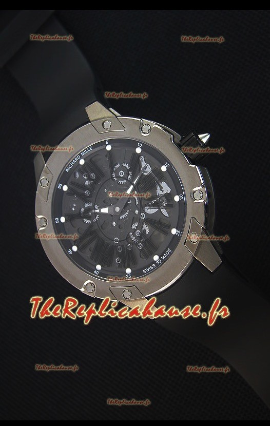 Richard Mille RM033 Édition extra-plateforme Montre Réplique Suisse en Titane avec Chiffres Romains