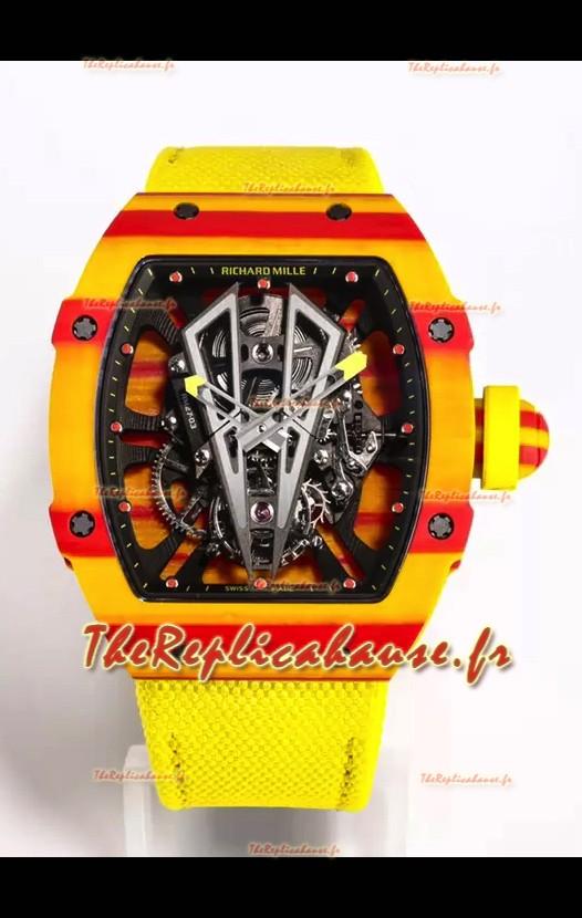 Richard Mille RM27-03 Rafael Nadal Véritable Tourbillon Mouvement Réplique Miroir 1:1