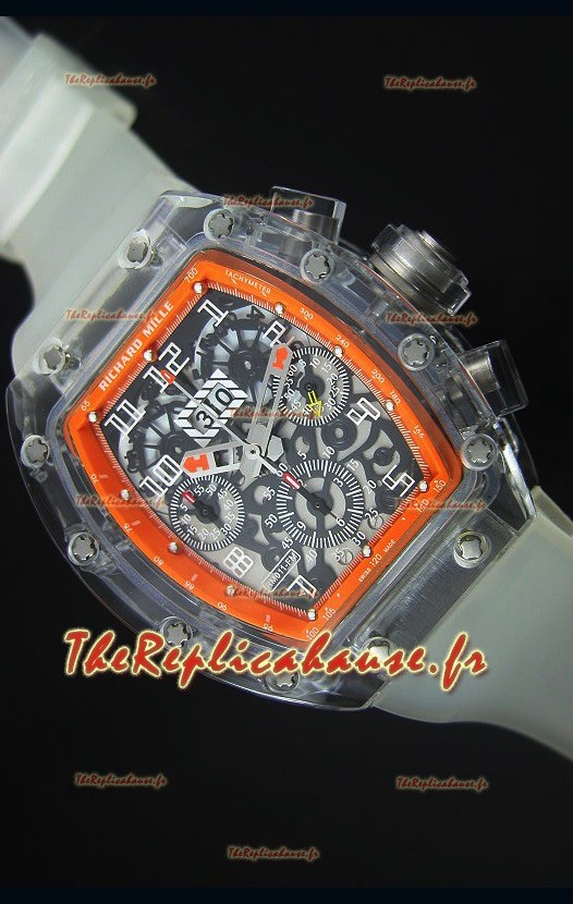 Montre avec Lunette Chronographe Orange Richard Mille RM056-1 Tourbillon Felipe Massa