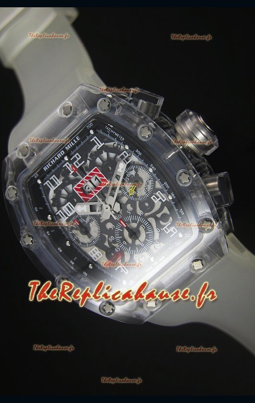 Montre avec Lunette Chronographe Noire Richard Mille RM056-1 Tourbillon Felipe Massa