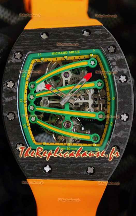 Richard Mille RM59-01 Mouvement Tourbillon Véritable dans un boîtier en carbone NTPT noir