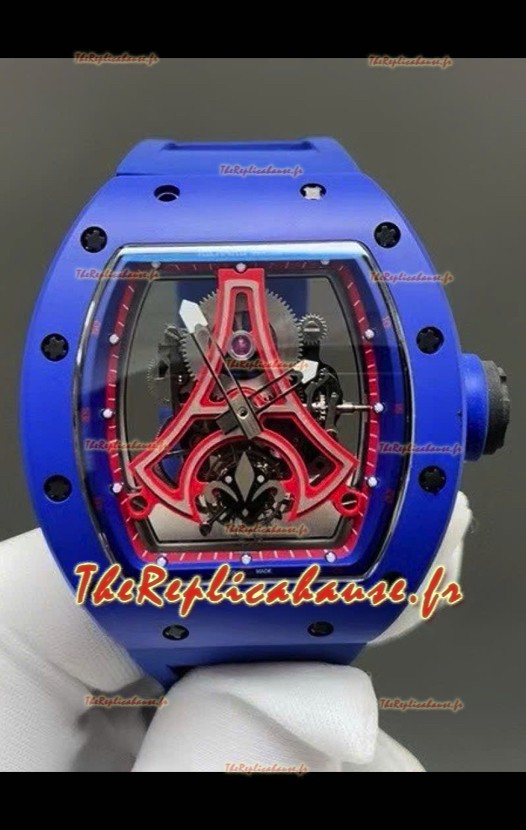 Richard Mille RM52-03 Paris Saint-Germain Tourbillon Bleu Céramique Réplique Montre Suisse