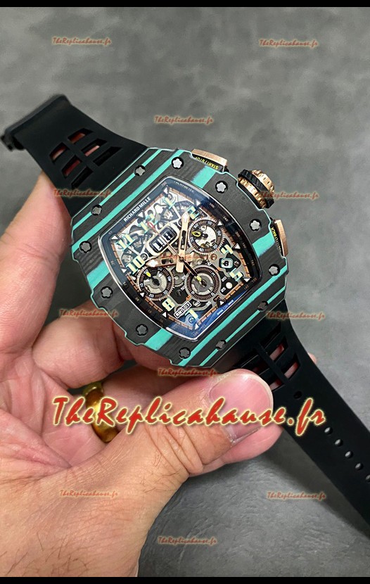 Richard Mille RM11-03 Boîtier en carbone forgé Réplique de montre suisse de qualité 1:1